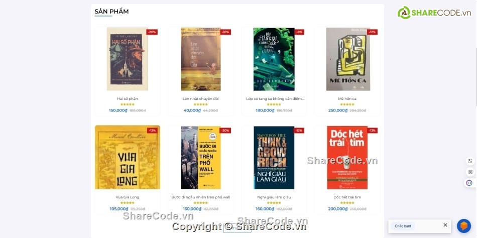 bán sách,website bán hàng,book,MVC PHP bán sách online,PHP bán sách online,bán